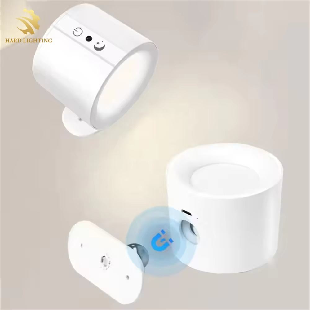 Hard Lighting QQ-TD-1106 LED Rechargeable Wireless Wall Lamp - Modern Remote Control Battery Bedside
